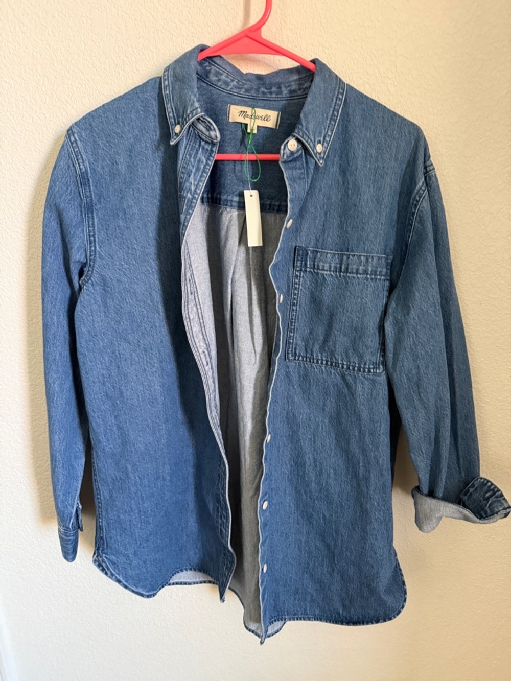 Madewell Blue Denim Shirt Jacket